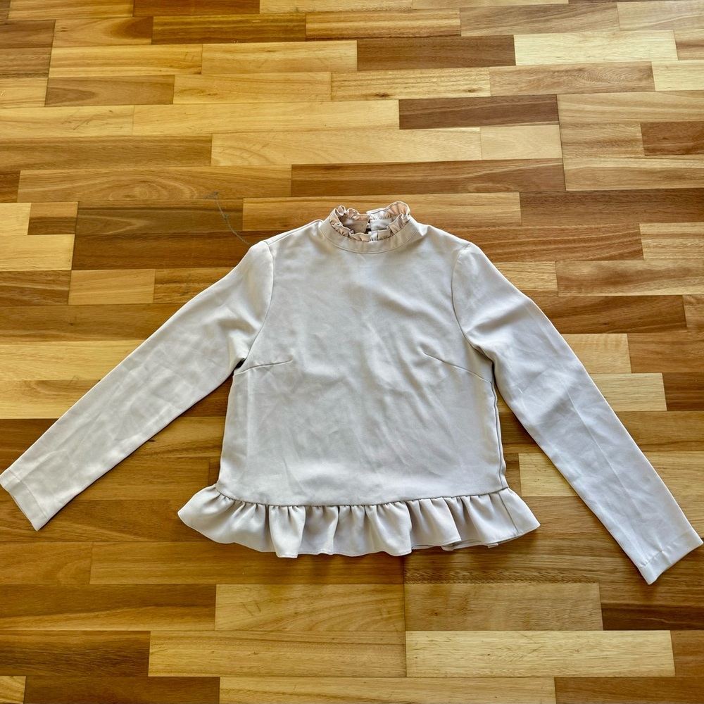 Code Mode light pink peplum blouse size S